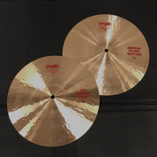 パイステ 2002 14インチ ハイハット TOP MIDIUM HI-HAT / MEDIUM HI-HAT BOTTOM 2点セット